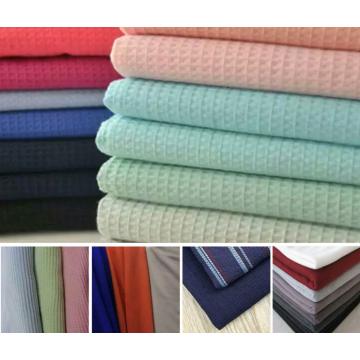 Tissu gaufré tricoté 100% coton de haute qualité 32s